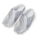 Grey Marble Print Mesh Casual Shoes