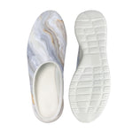 Grey Marble Print Mesh Casual Shoes