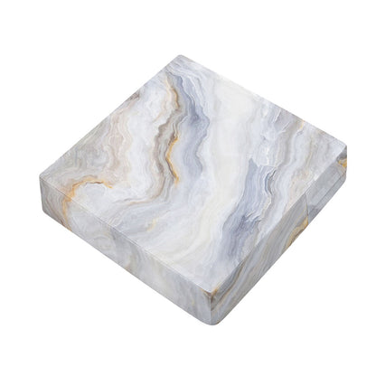 Grey Marble Print Outdoor Seat Cushion Cover