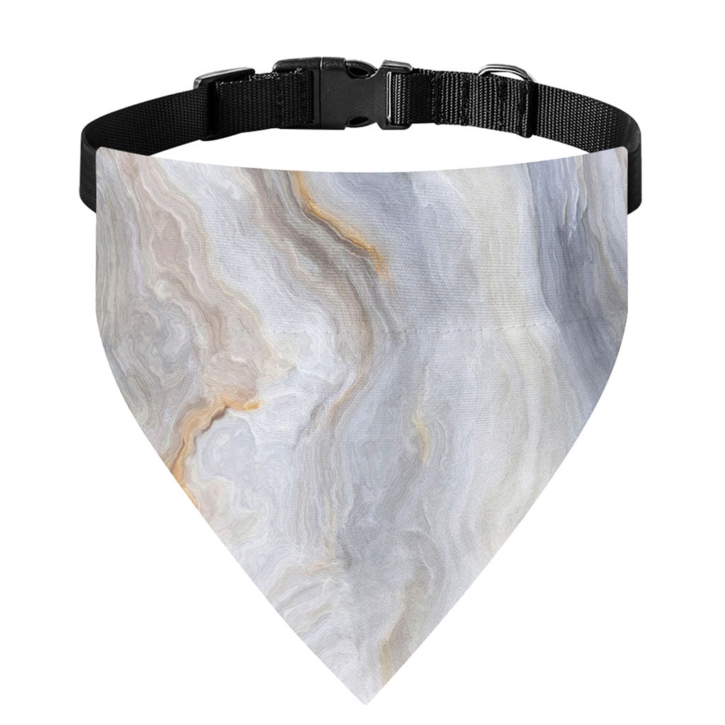 Grey Marble Print Over The Collar Dog Bandana