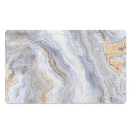 Grey Marble Print Polyester Doormat