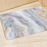 Grey Marble Print Polyester Doormat