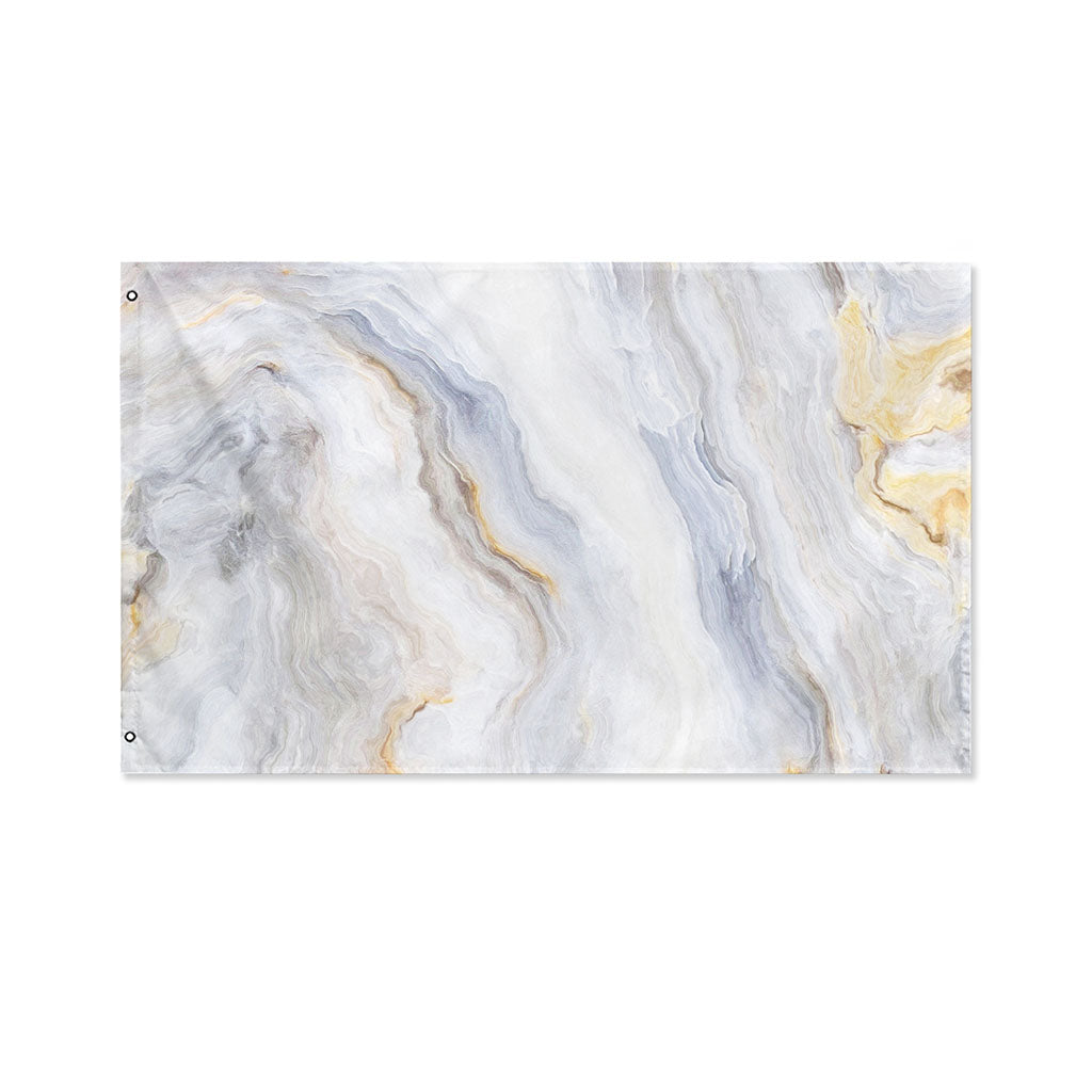 Grey Marble Print Polyester Flag