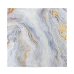 Grey Marble Print Silk Bandana