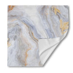 Grey Marble Print Silk Bandana