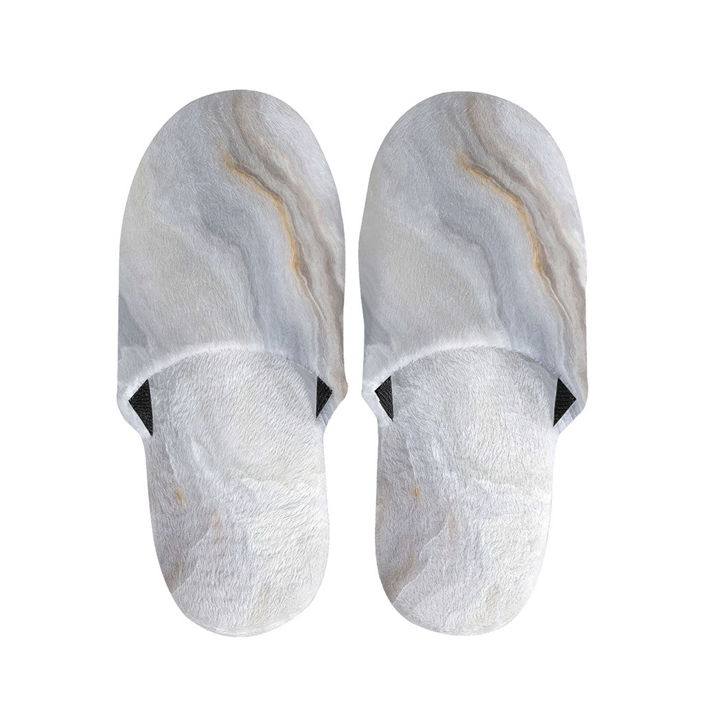 Grey Marble Print Slippers