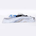 Grey Marble Print Sports Towel