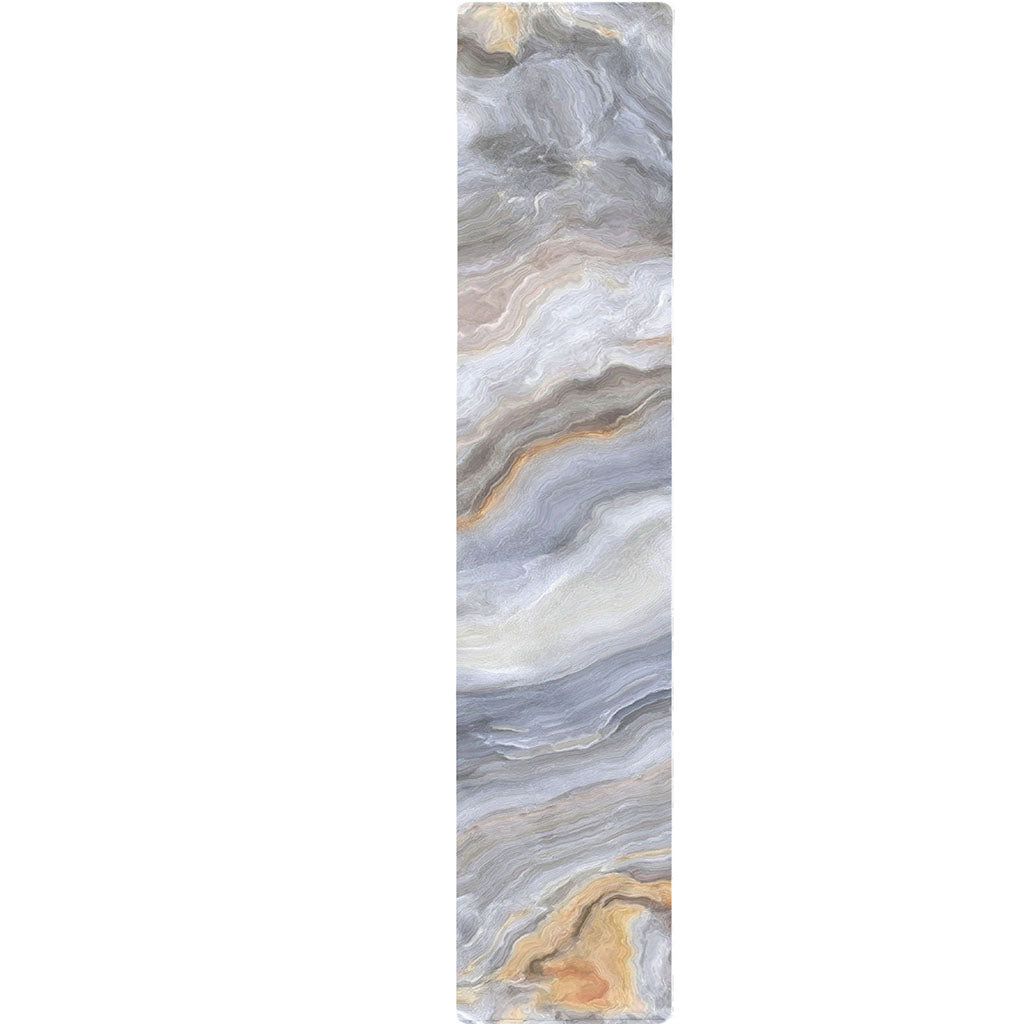 Grey Marble Print Table Runner