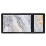 Grey Marble Print Trifold Wallet
