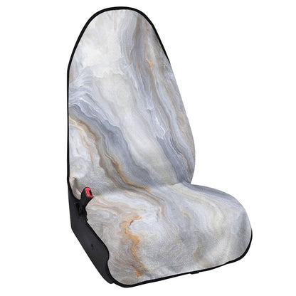 Grey Marble Print Waterproof Car Seat Cover
