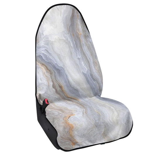 Grey Marble Print Waterproof Car Seat Cover