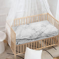Grey Marble Stone Print Baby Crib Sheet