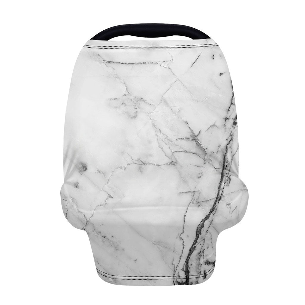 Grey Marble Stone Print Baby Seat Cover
