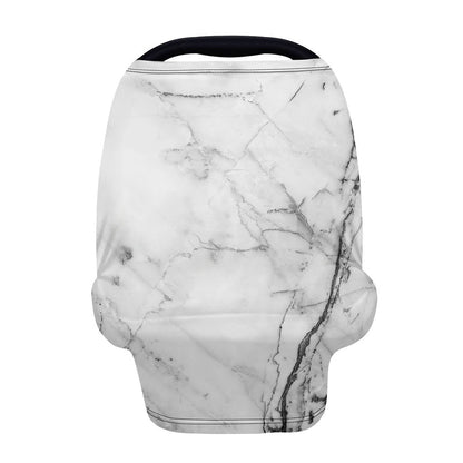 Grey Marble Stone Print Baby Seat Cover
