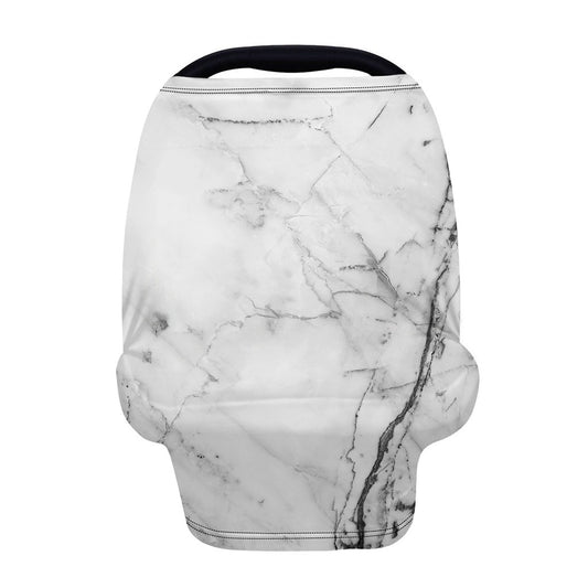Grey Marble Stone Print Baby Seat Cover