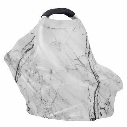 Grey Marble Stone Print Baby Seat Cover
