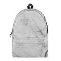 Grey Marble Stone Print School Backpack