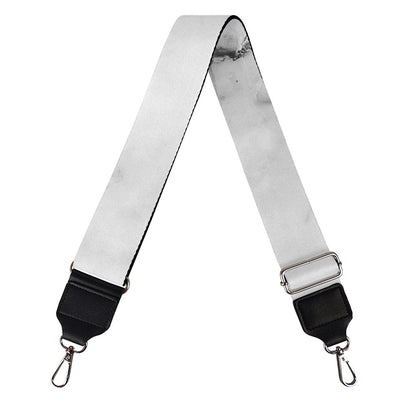Grey Marble Stone Print Bag Strap