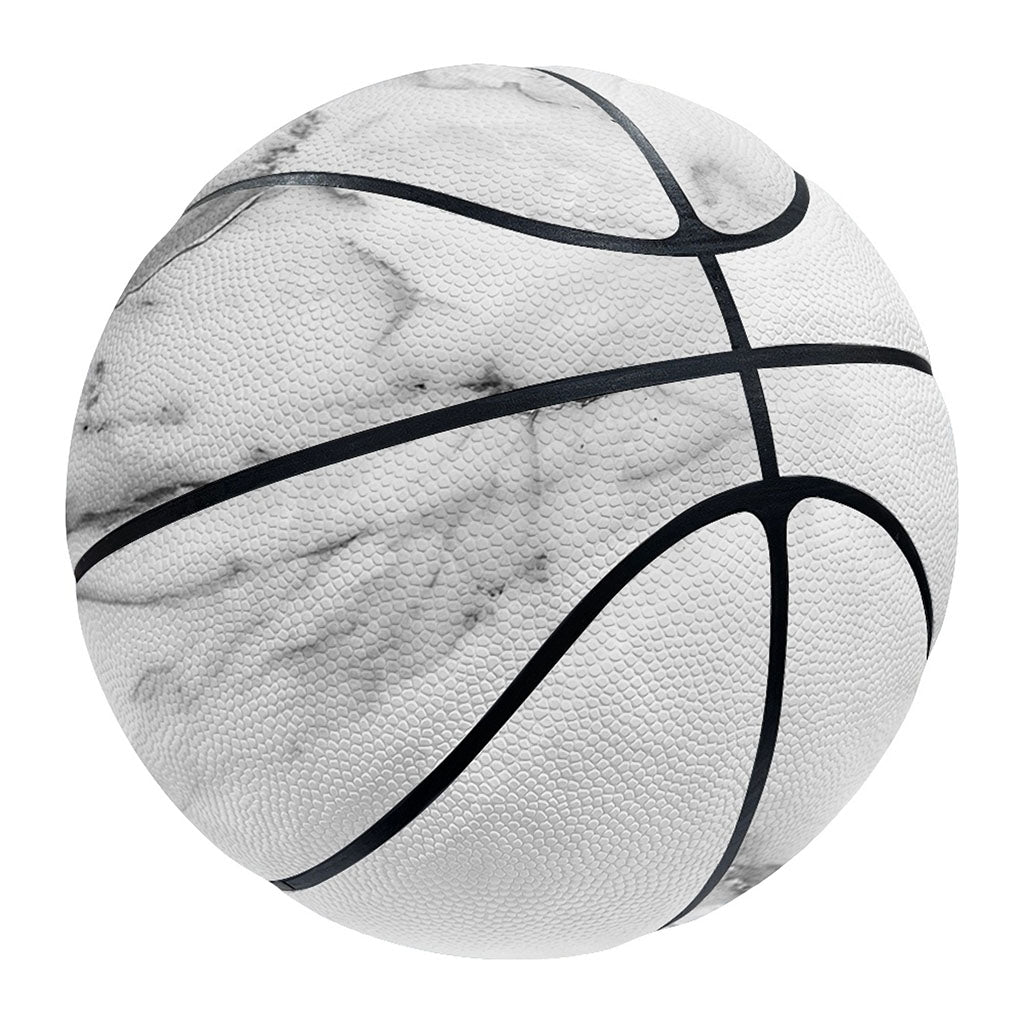 Grey Marble Stone Print Basketball