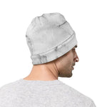 Grey Marble Stone Print Beanie
