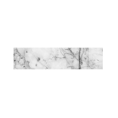 Grey Marble Stone Print Bed Runner