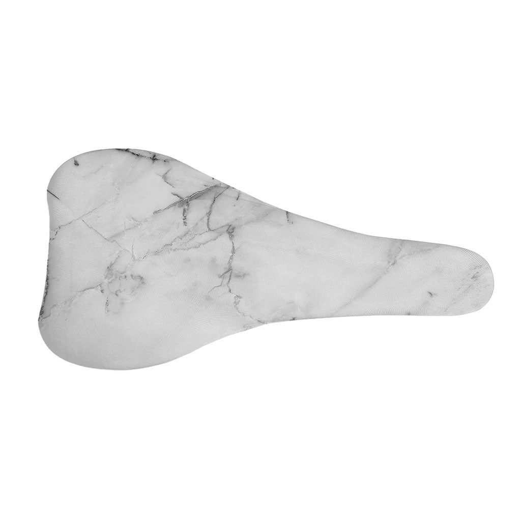Grey Marble Stone Print Bicycle Seat Cover