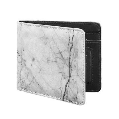 Grey Marble Stone Print Bifold Wallet