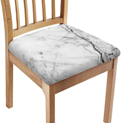 Grey Marble Stone Print Chair Cushion Cover