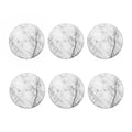 Grey Marble Stone Print Coaster Set