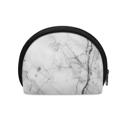 Grey Marble Stone Print Coin Purse