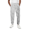 Grey Marble Stone Print Cotton Sweatpants