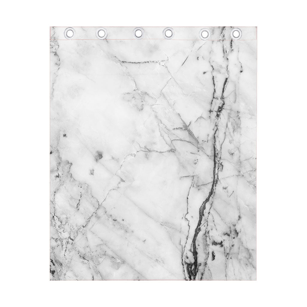 Grey Marble Stone Print Curtain