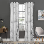 Grey Marble Stone Print Curtain