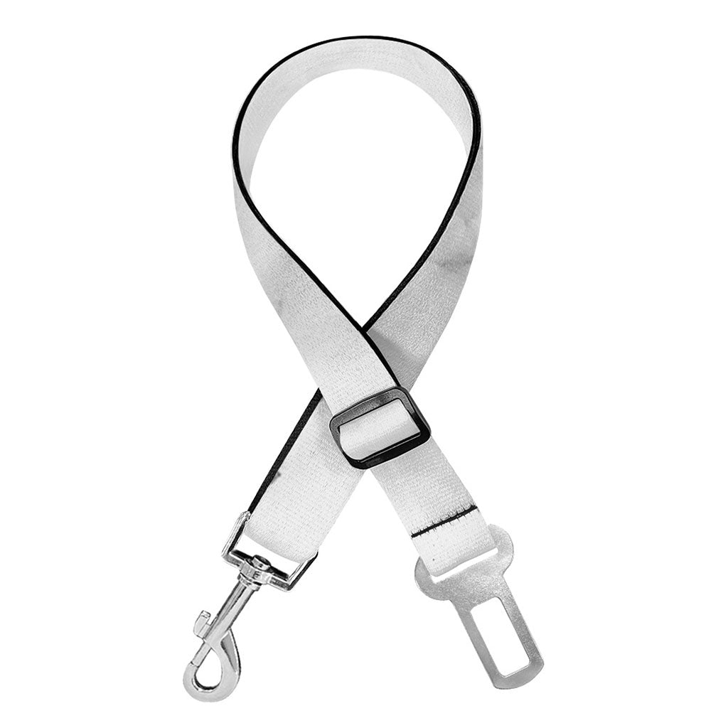 Grey Marble Stone Print Dog Seat Belt