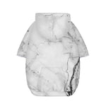 Grey Marble Stone Print Dog Zip Up Hoodie