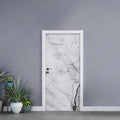 Grey Marble Stone Print Door Sticker