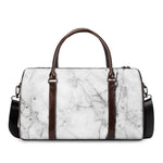 Grey Marble Stone Print Duffle Bag