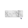 Grey Marble Stone Print Extended Mouse Pad