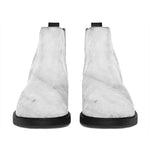 Grey Marble Stone Print Flat Ankle Boots