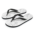 Grey Marble Stone Print Flip Flops