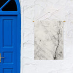 Grey Marble Stone Print Garden Flag