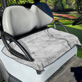 Grey Marble Stone Print Golf Cart Seat Cover