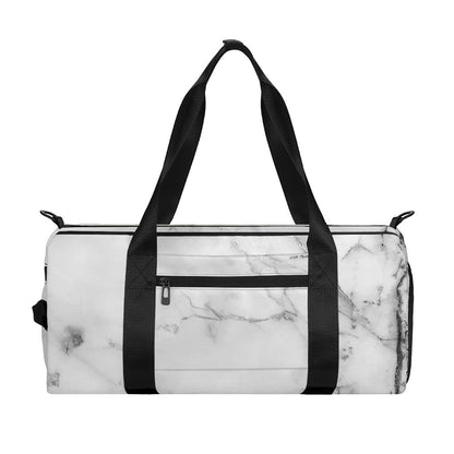 Grey Marble Stone Print Gym Bag
