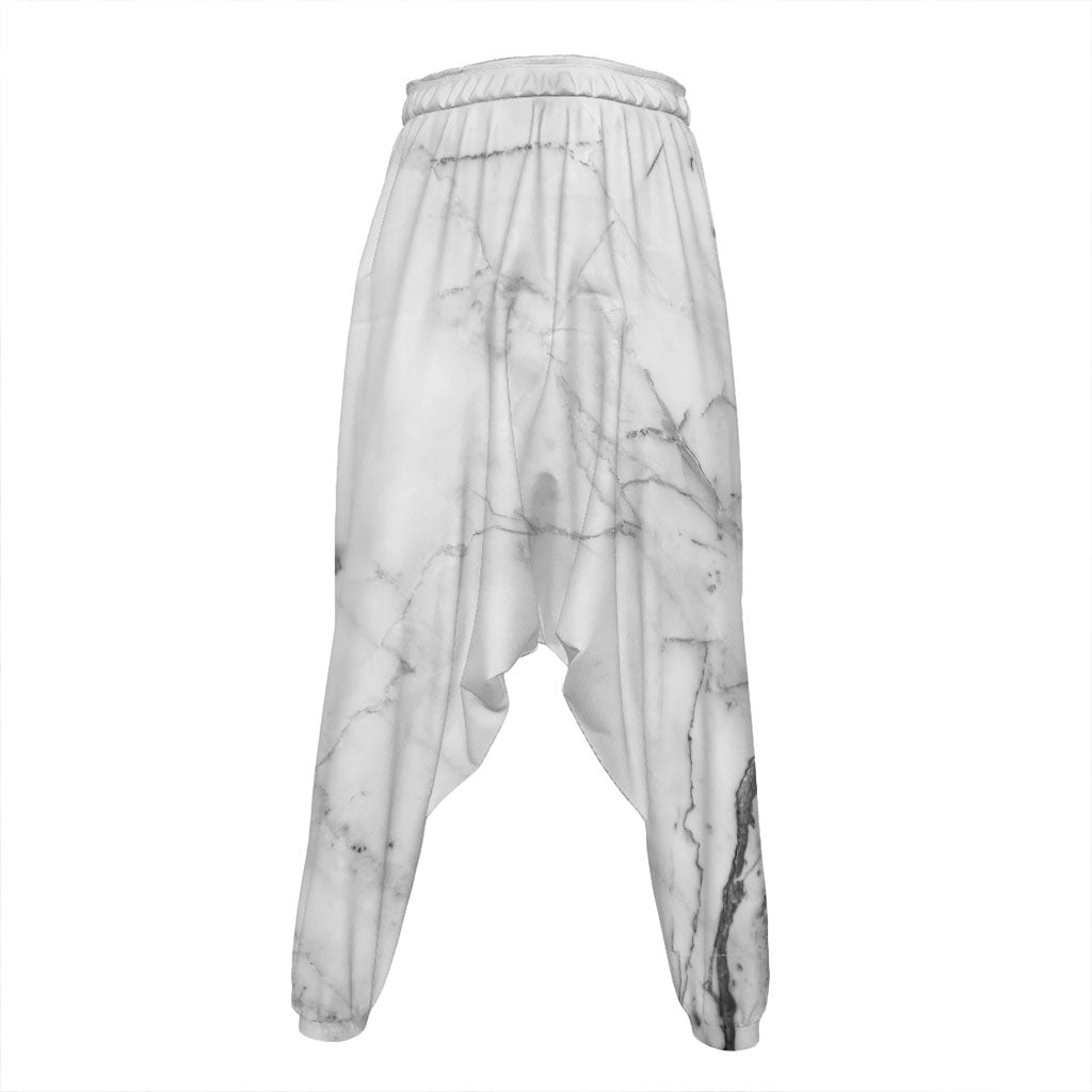 Grey Marble Stone Print Hammer Pants