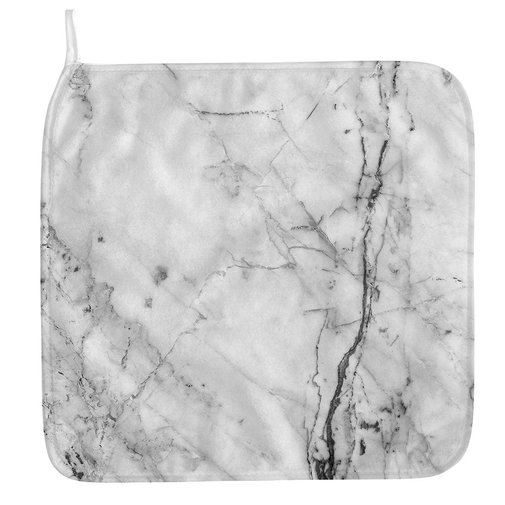 Grey Marble Stone Print Hand Towel