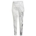 Grey Marble Stone Print High-Waisted Pocket Leggings