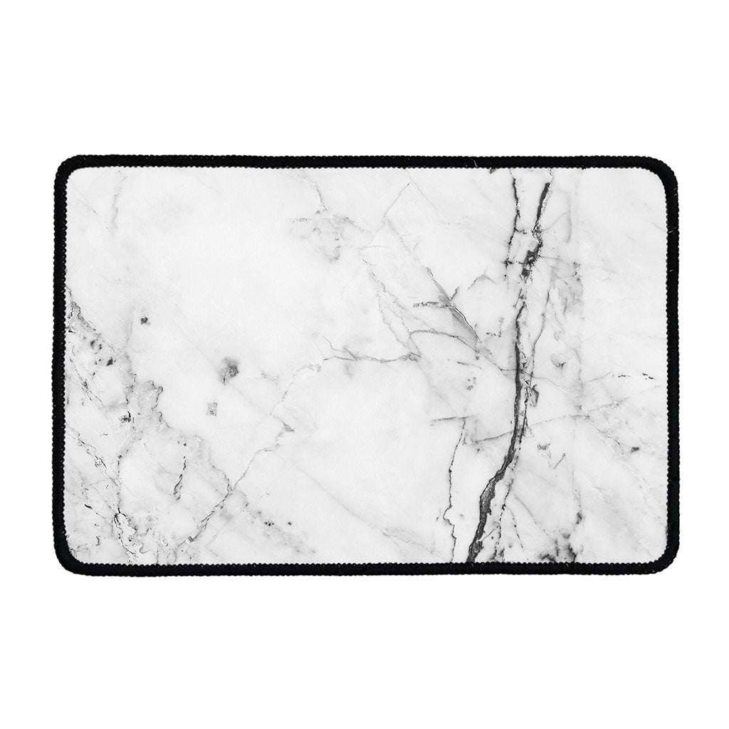 Grey Marble Stone Print Kitchen Mat