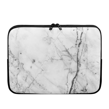 Grey Marble Stone Print Laptop Sleeve