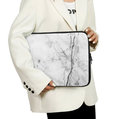 Grey Marble Stone Print Laptop Sleeve