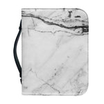 Grey Marble Stone Print Leather Bible Cover